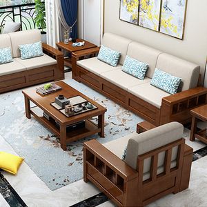 Sofa Gỗ Cho Phòng Khách Sang Trọng